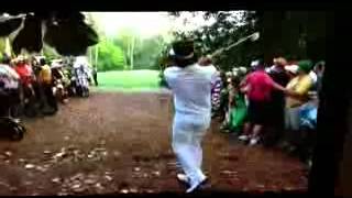 Bubba watson unreal shot at masters 2012