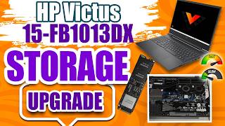 How to Upgrade SSD Storage on HP Gaming Victus Laptop 15 fb1013dx | Step-by-Step