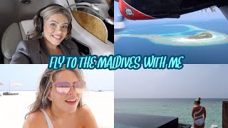 FLY WITH ME TO THE MALDIVES  TRAVEL VLOG | PAIGE