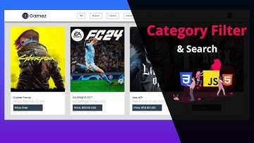 Category Filter Using HTML CSS & JavaScript