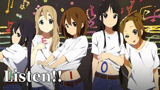 Download lagu Listen!! / 放課後ティータイム|中日歌詞Lyrics|K-ON!輕音部 插曲|完整版|K-ON!