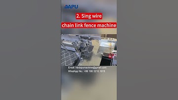 How do 4 Types of Chain Link Fence Machines Work? | DAPU Machinery