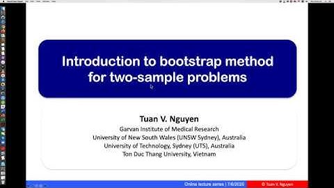 Bài giảng 58. Phương pháp Bootstrap cho 2 nhóm