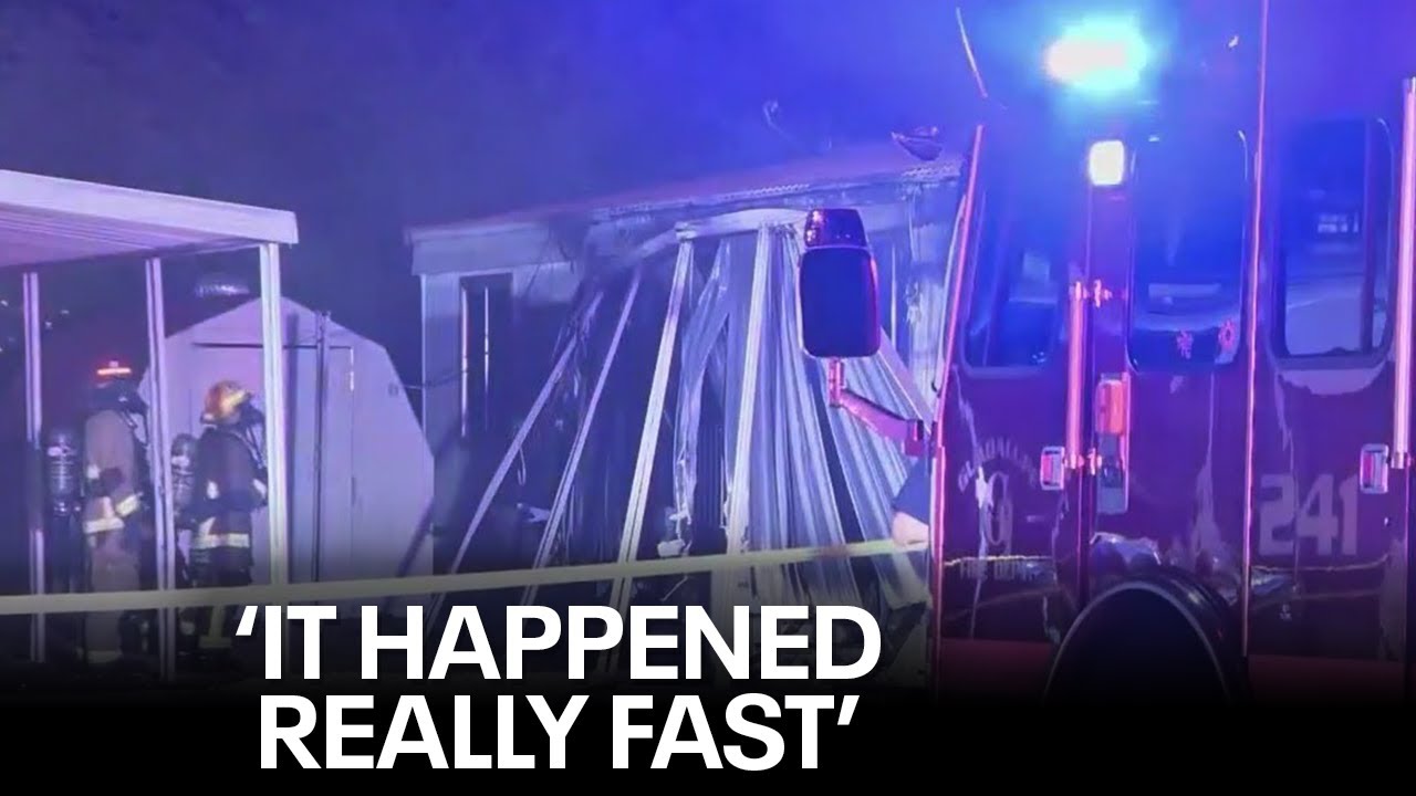 Neighbors react to deadly mobile home park fire - YouTube
