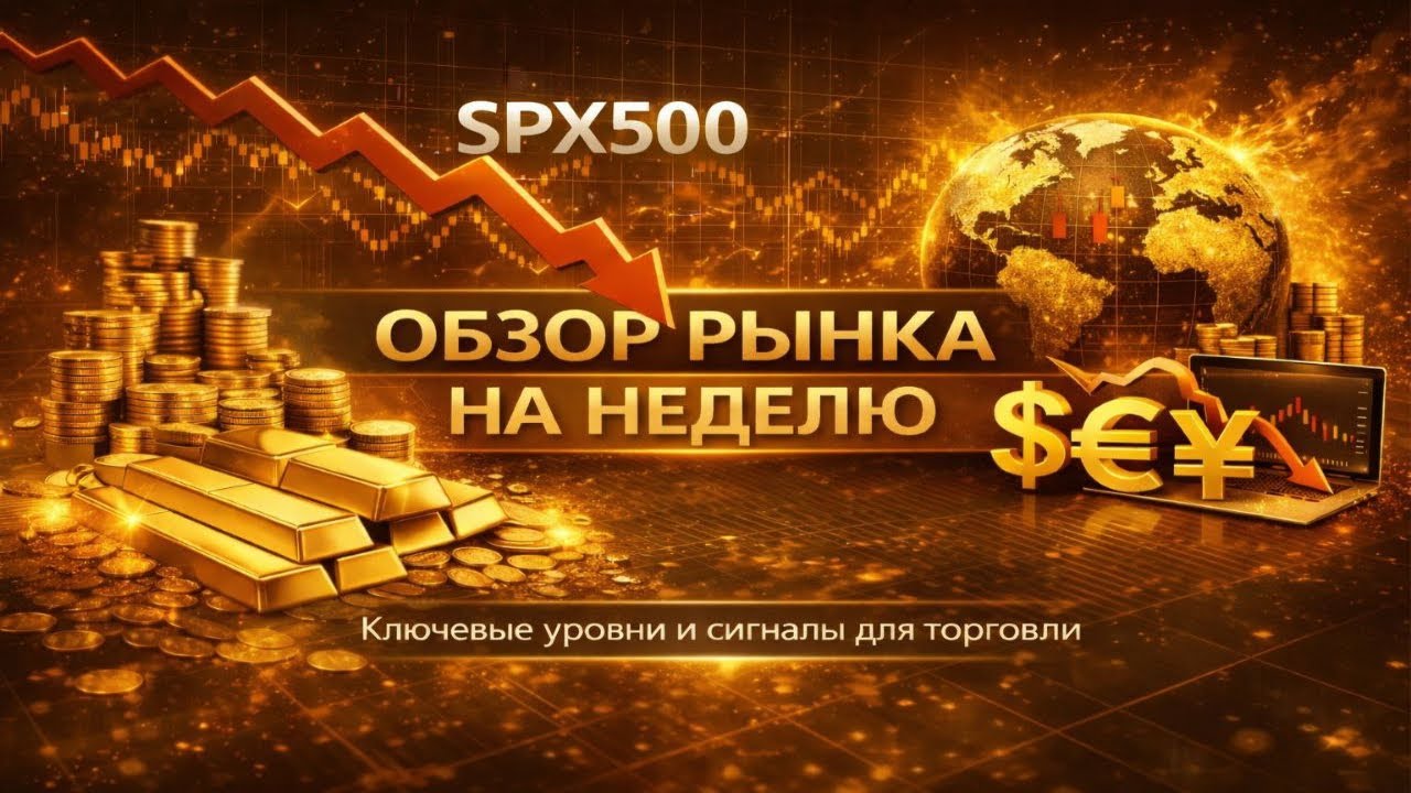 Обзор рынка с 26.01.2026-01.02.2026.Обзор основных инструментов рынка.Опционы + техническая картина!