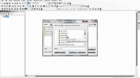 GIS Tutorial: Connecting to Data Folder on Initial Start-up