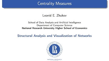 Network Analysis. Lecture 5. Centrality measures.