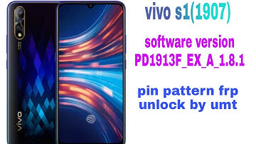 vivo s1(1907) unlock by umt. Pin,pattern,frp unlock