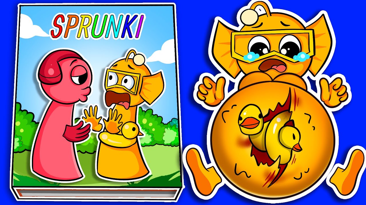 Создаём игровую книгу INCREDIBOX SPRUNKI📚 💕 История о беременности девочки Sprunki Bailey. Сквиши...