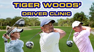 Tiger Woods Driver Clinic With Rory Mcilroy And Nelly Korda Taylormade Golf