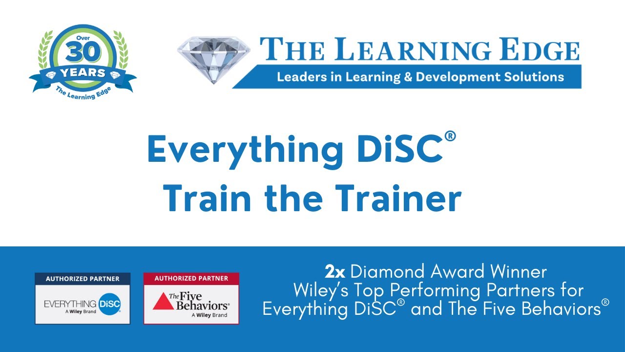 Everything DiSC® Train the Trainer - YouTube