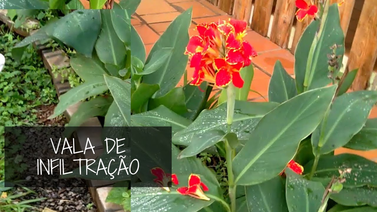 Vala de infiltração para reuso de água da lavanderia