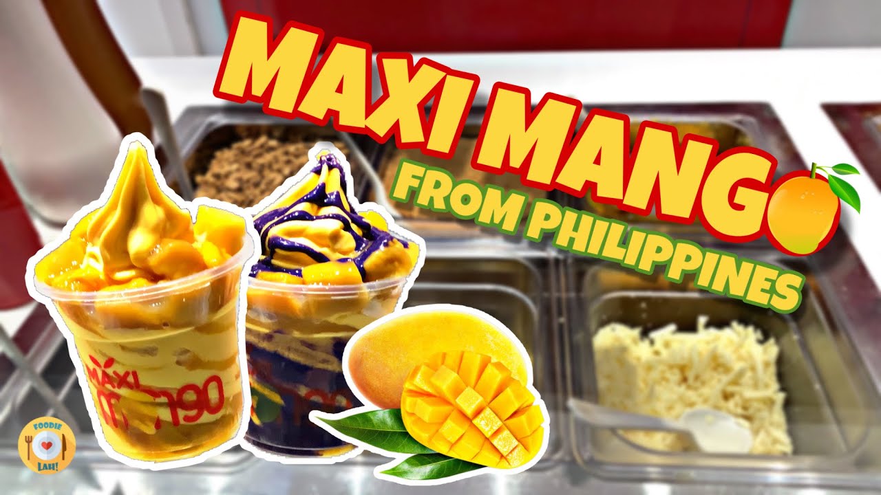 Philippines Popular Maxi Mango Soft Serve Ice Cream マンゴーアイスクリーム in Singapore
