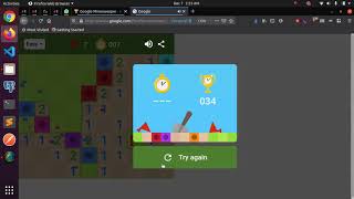 28 Seconds Run in Google Minesweeper (Any%, Easy, Web)