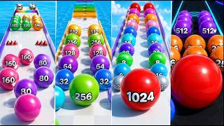 BALL RUN 2048 CHALLENGES | Crazy Rolling Ball Gameplay