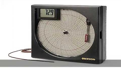 Dickson KT6P5 Temperature Chart Recorder with Digital Display, Alarm, and Two 4" K-Thermocouple Pro
