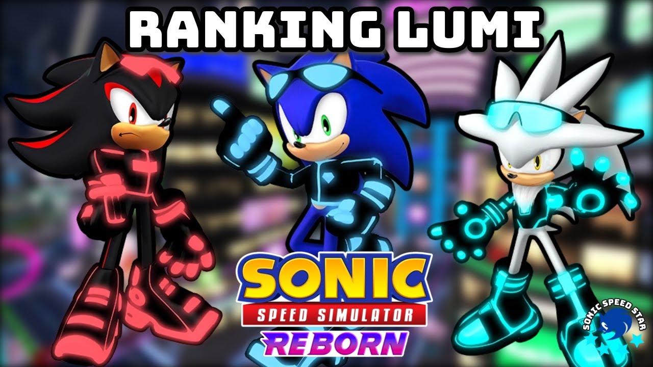 Ranking EVERY Luminosity Skin in Sonic Speed Simulator - YouTube
