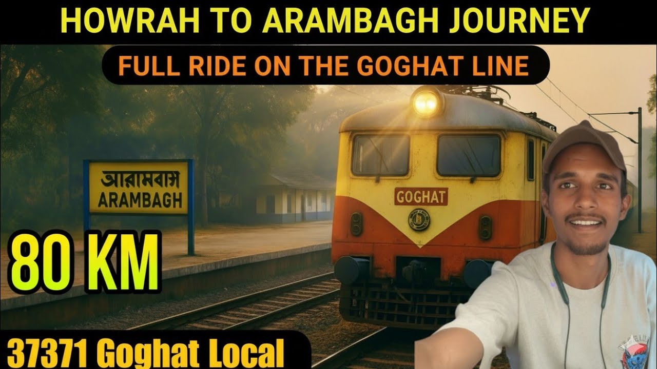 Inside the Goghat Local: Howrah to Arambagh \mid Local Train Life in Bengal | Rail Journey Vlog