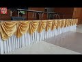 DIY Elegant Cloth Decoration Stage Skirting Fan shape ITHAILAND