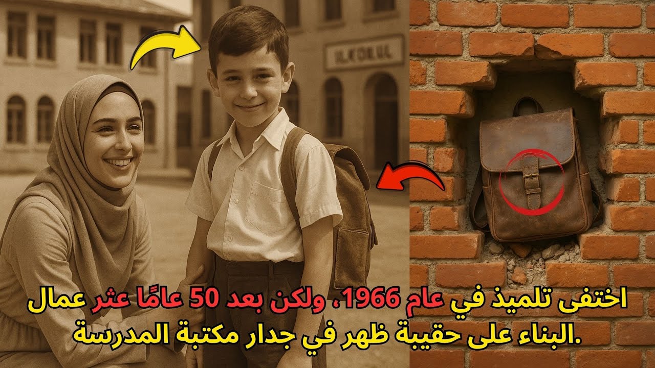 اختفى طالب في المدرسة المتوسطة عام 1966، وتم العثور على حقيبة قديمة في جدار المكتبة بعد 50 عامًا.