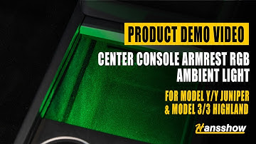 New Model Y/Y Juniper & Model 3/3 Highland Center Console Armrest RGB Ambient Light