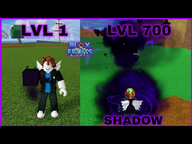 NOOB LEVEL 1 COM *SHADOW FRUIT* ( Kage Kage no Mi ) NO BLOX FRUITS!!! 