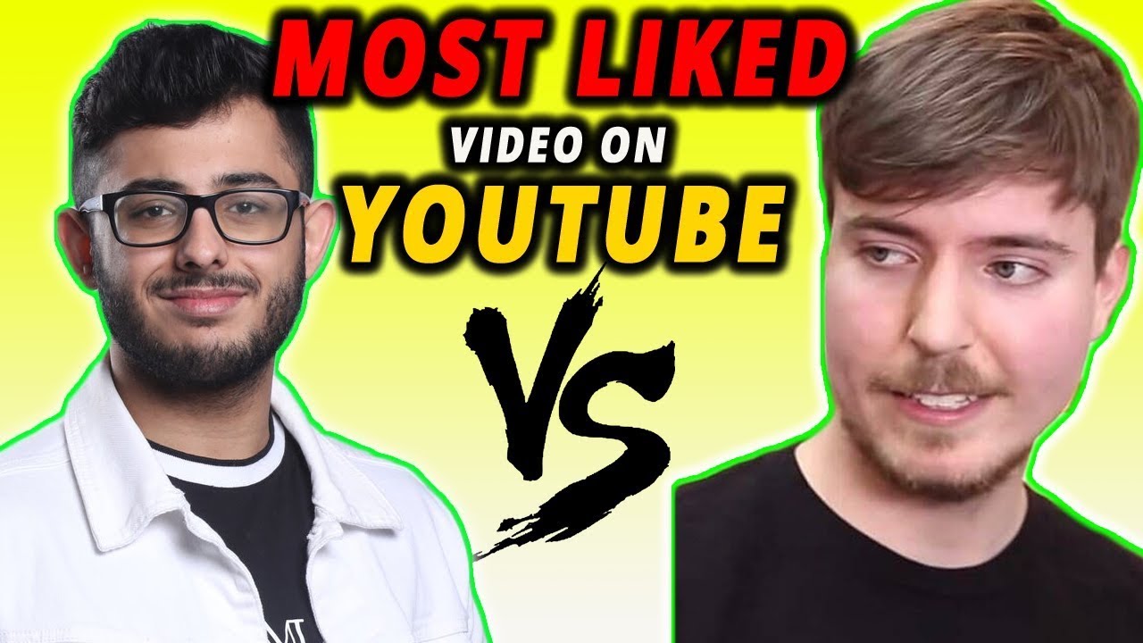 MrBeast Vs CarryMinati Most LIKED Non Music Video on Youtube YouTube