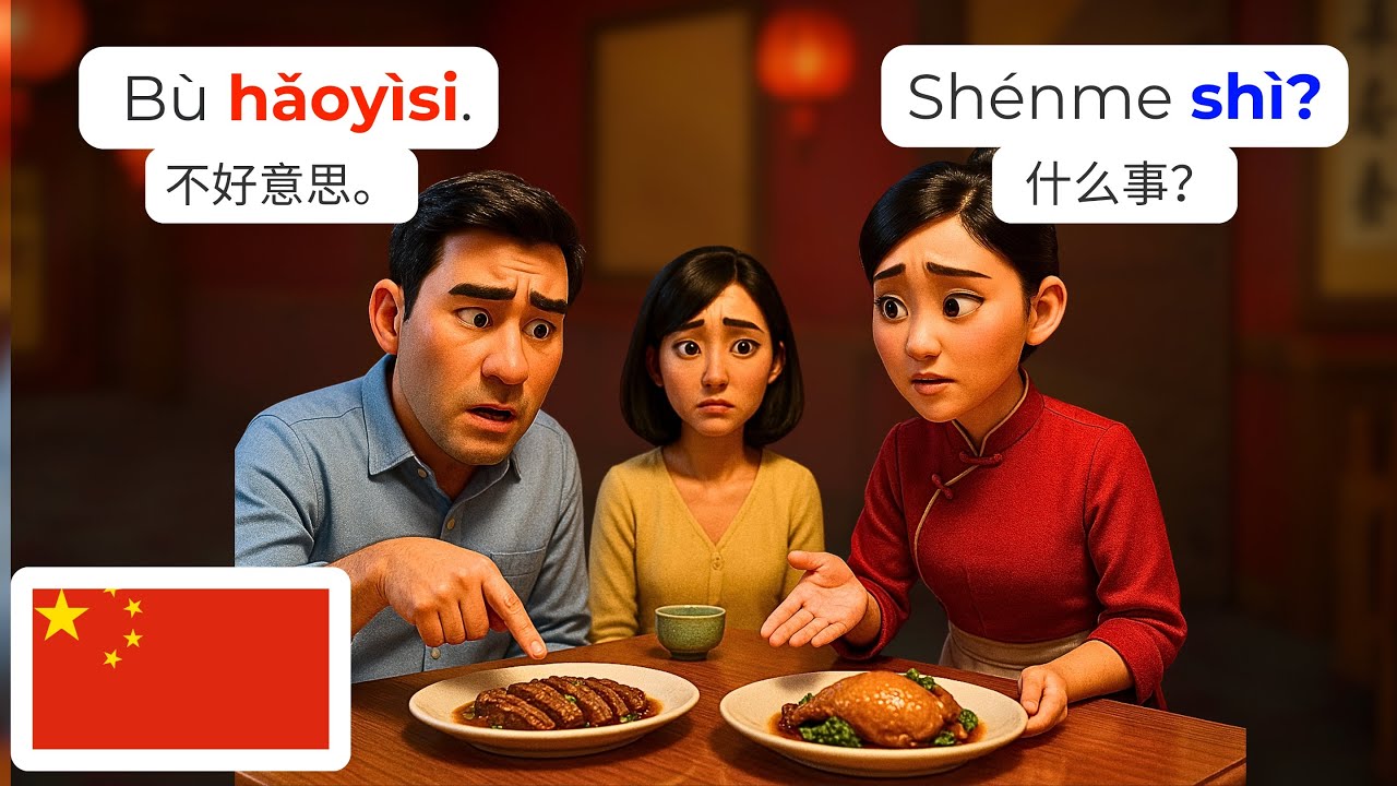 🇨🇳 Китайский в ресторане: 15 реальных диалогов | HSK1-2 | Учите китайский