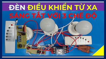 🔴 Chế Bộ Điều Khiển Quạt Từ Xa 👉 Điều Khiển Đèn Với 3 Chế Độ