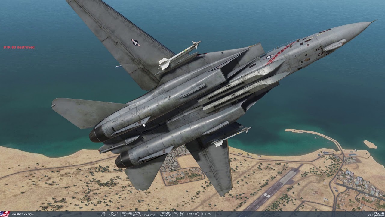 DCS | F-14B | DLC Direct Lift Control | Autothrottle - YouTube