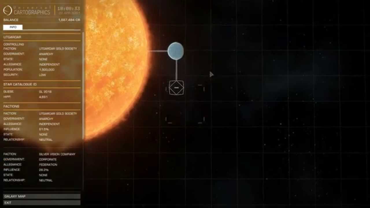 Elite Dangerous Tutorial In Game Maps YouTube