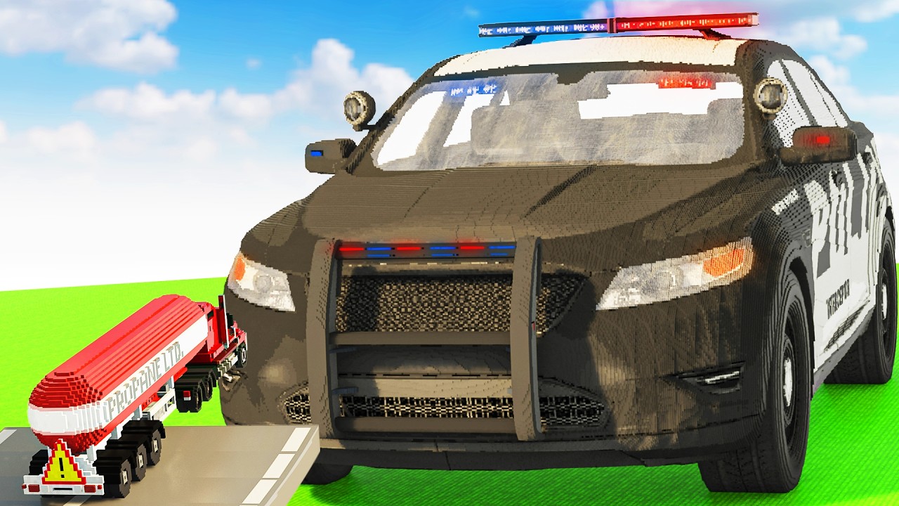 Cars vs Police Car #2 | Teardown