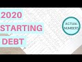 2020 Starting Debt - Debt Free Journey |Six Figure Debt ($100K+) - $104,067
