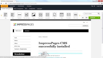 ImpressPages CMS tutorials 01 - content management