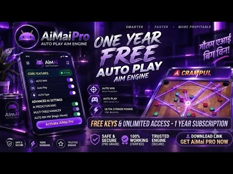 ​🔥 AimAi Pro 1 Year FREE! 😲 Gautam AI Big Win & Auto Play Engine | Free Keys & Unlimited Access 🚀