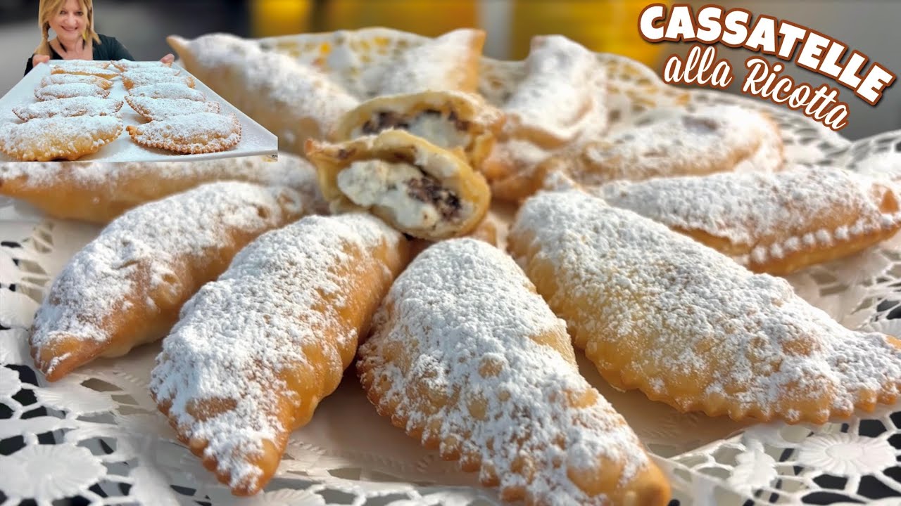 Кассатели с рикоттой — типичное сицилийское карнавальное блюдо без яиц.