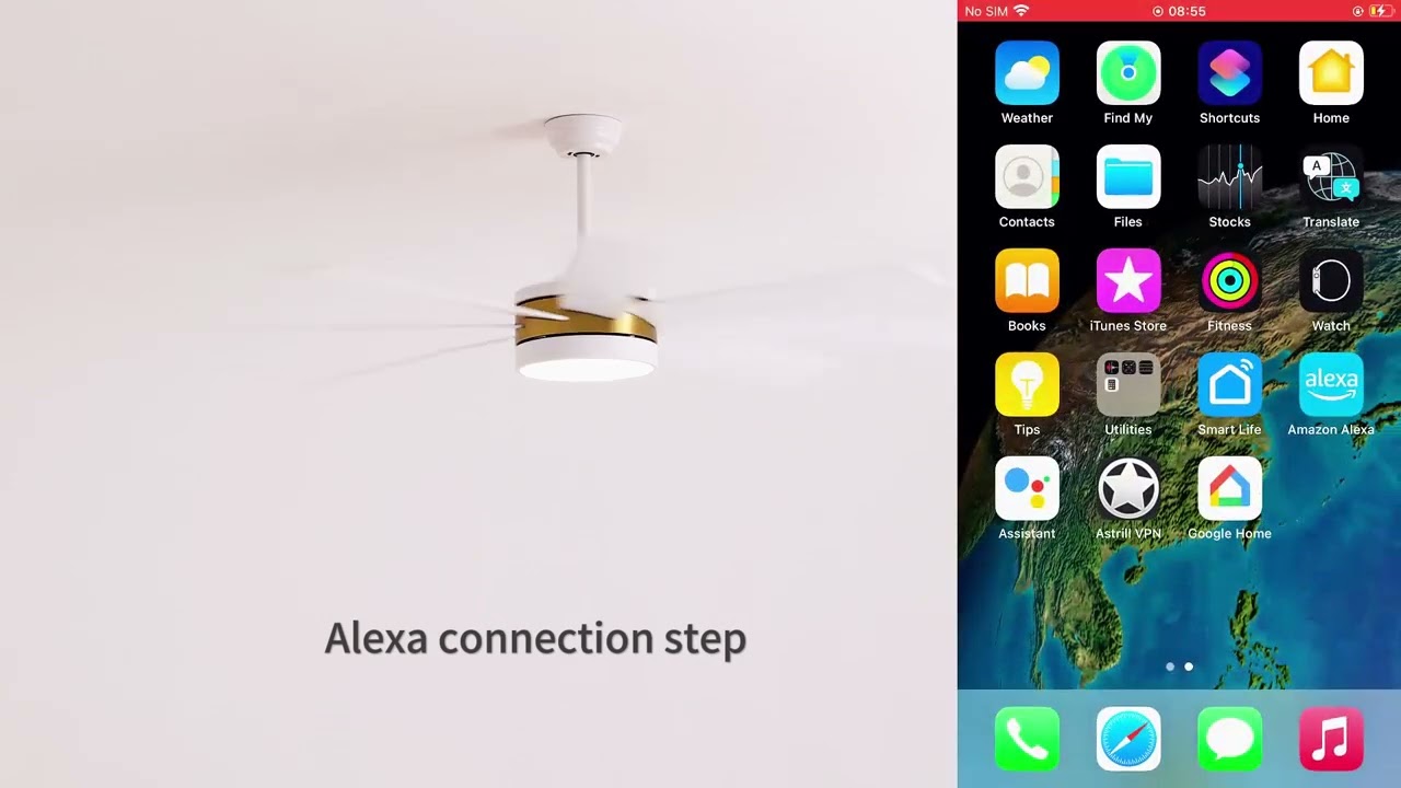 Smart Ceiling Fan with 3 Way Control