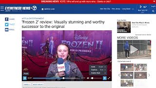 Lindalees Frozen Ii Red-Carpet Coverage Feat. On Abc 7 New York