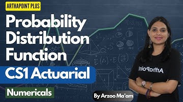 Probability Distribution Numericals | CS1 Coaching | CS1 Actuarial | ACET | Actuarial Statistics