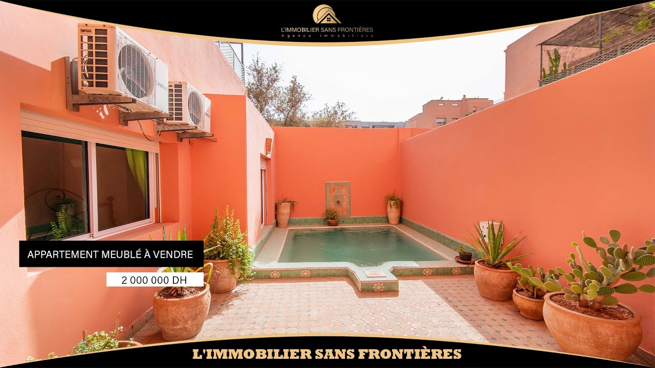 Appartement Meublé avec Piscine Privée à Vendre – Guéliz Marrakech