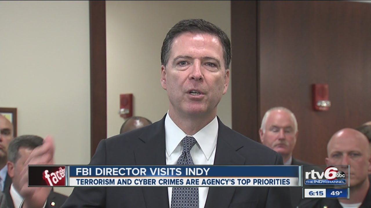 FBI national director visits Indianapolis - YouTube