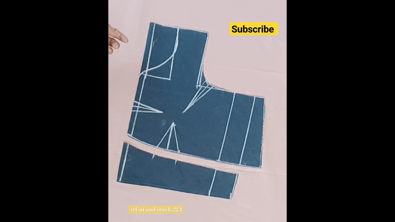 3 tucks belt blouse cutting ✂️ part 1 