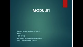 VTU SE 18CS35 M1 L3 Process Models
