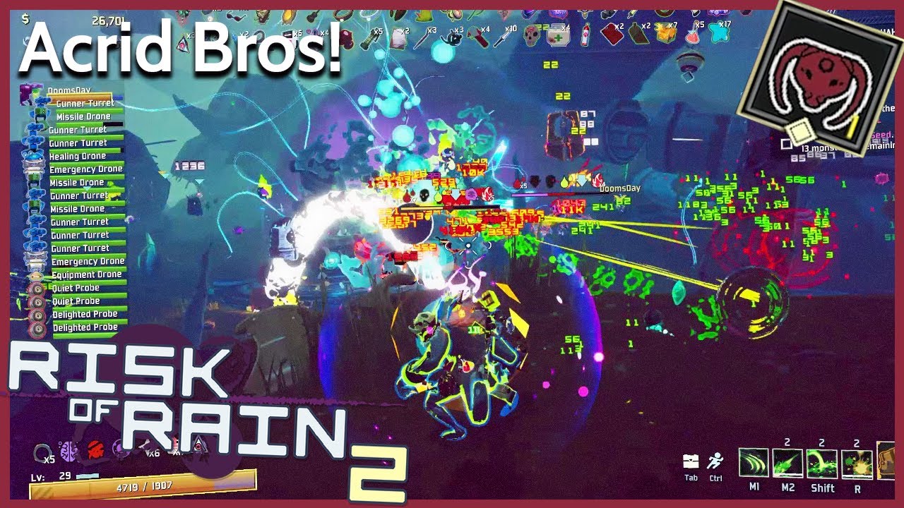 Acrid Double Team Strikes Monsoon!【 Risk of Rain 2 】