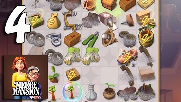 Merge Mansion - Gameplay Walkthrough Part 4 - Level 5 (Android, iOS)