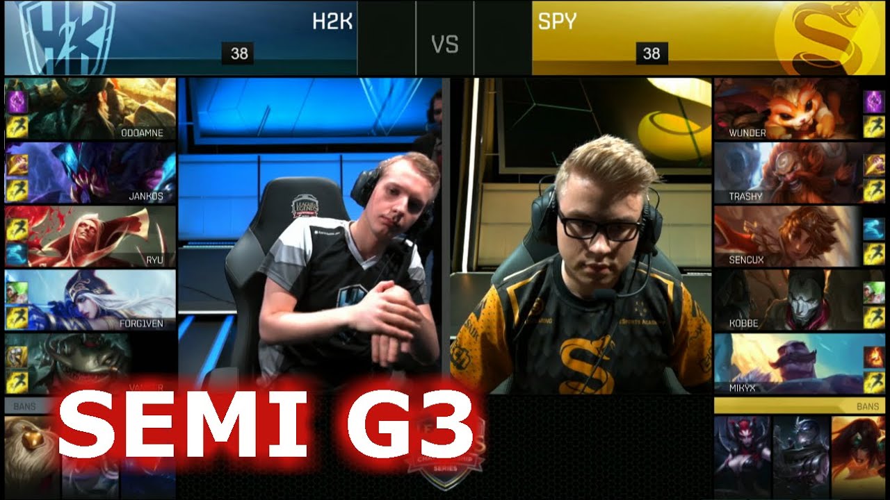 Splyce vs H2K Gaming | Game 3 Semi Finals S6 EU LCS Summer 2016 PlayOffs | SPY vs H2k G3 SF 1080p