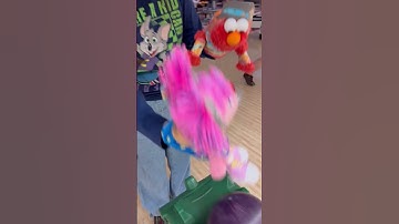 Elmo & Abby try bowling (in costume because it’s spooky season).