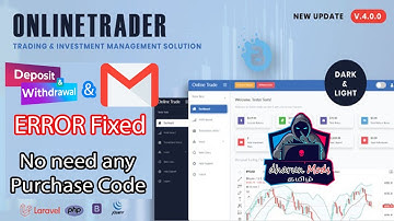 OnlineTrader - Trading and investment management system | Codecanyon Source Code | English
