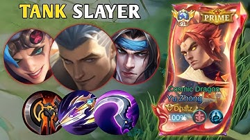 UNDERATED BUILD BUT CAN 1 HIT COMBO EVEN TANK ENEMIES! | YU ZHONG BEST BUILD 2025