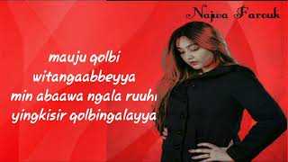 Mauju' Qalbi - Najwa Farouk (Lirik)